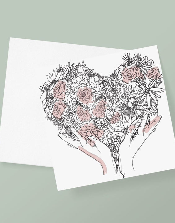 Hand On Heart Greetings Card