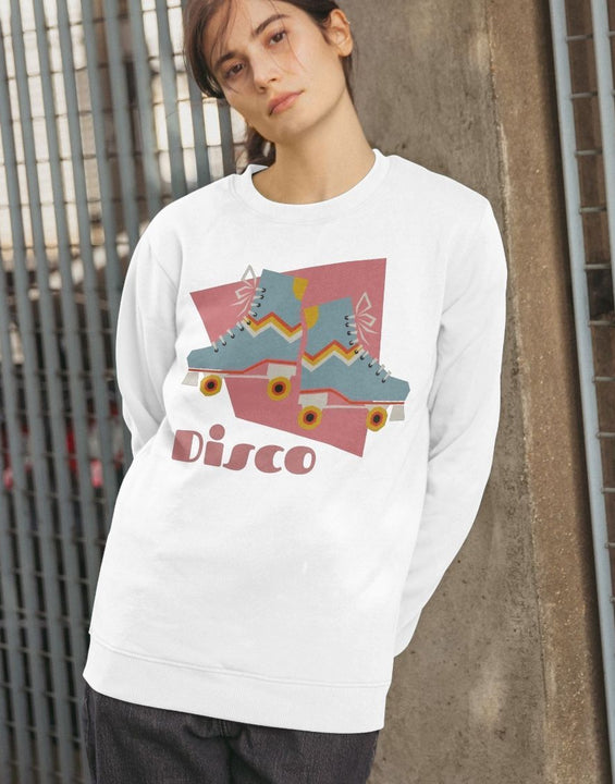 Roller Disco Retro Sweatshirt Organic