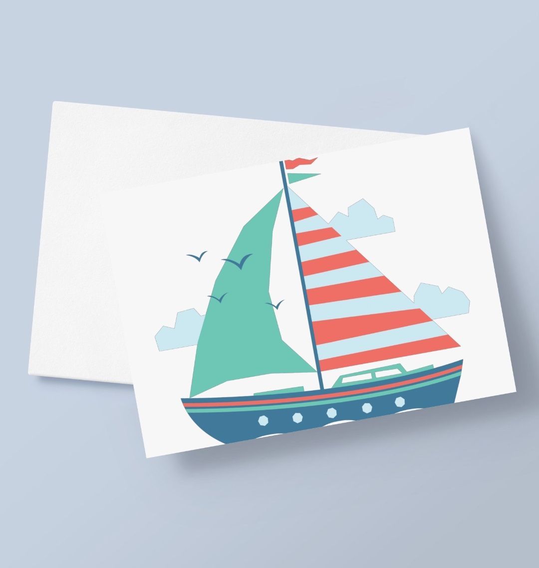 Sailing Boat Greetings Card