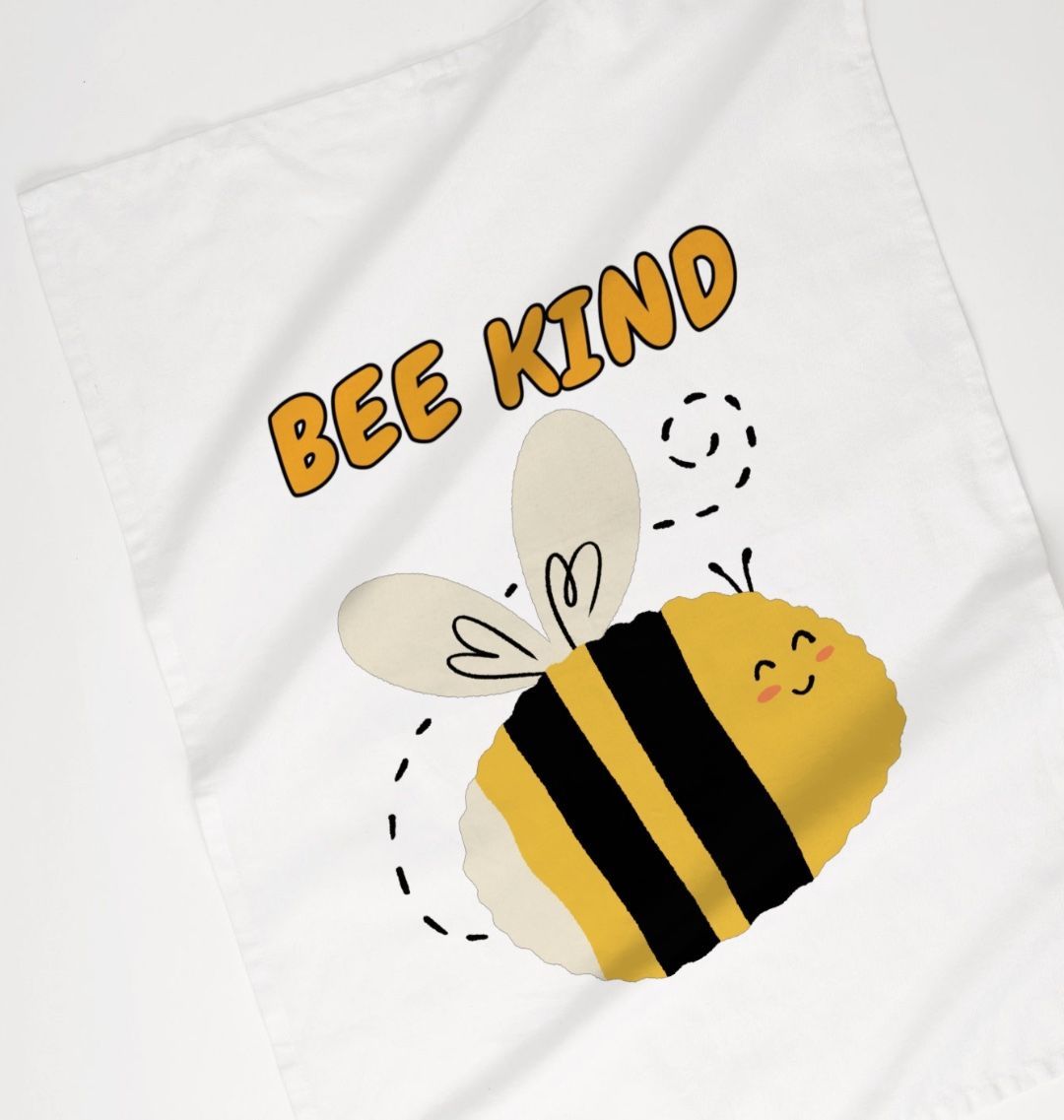 Bee Kind Organic Cotton Tea Towel