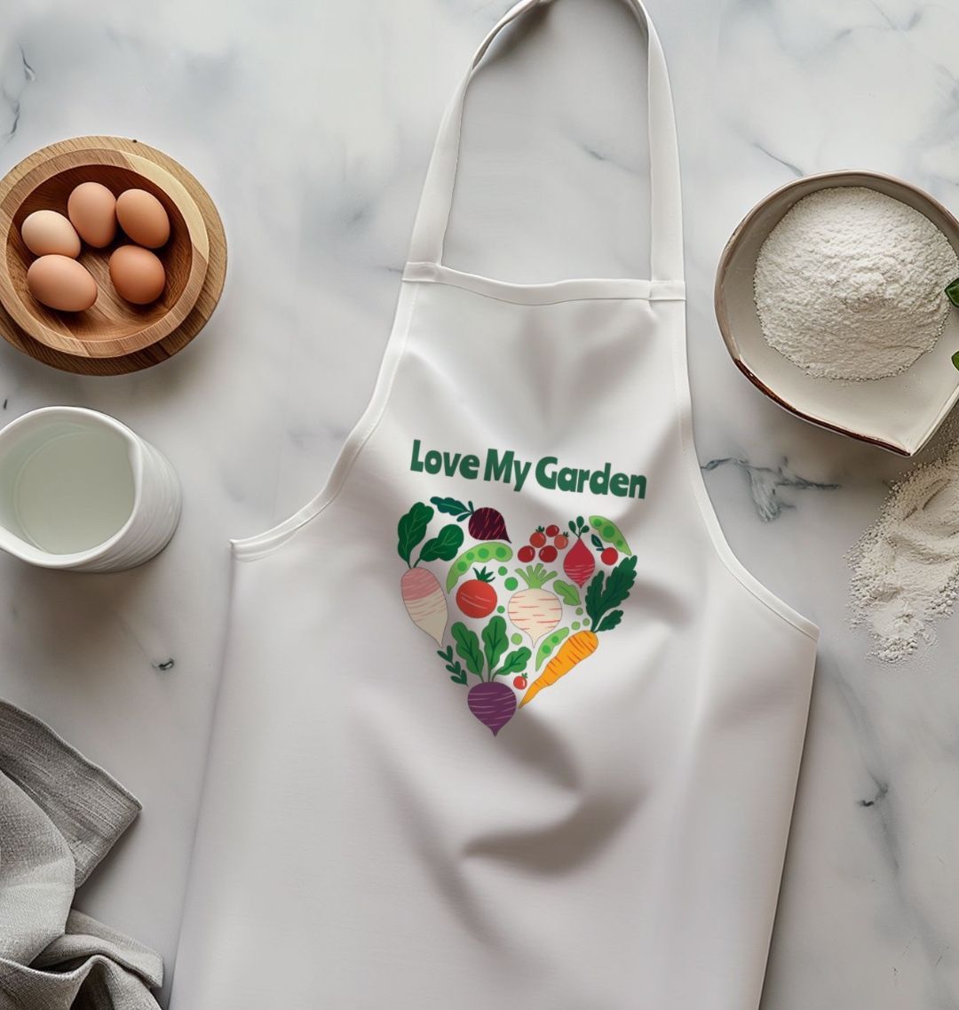 Love My Garden Organic Cotton Kitchen Apron