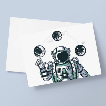 Carte de vœux Spaceman