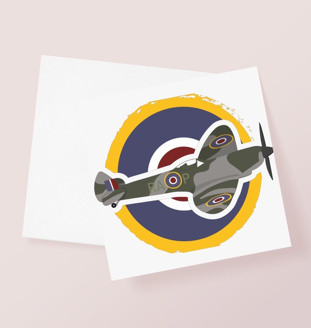 Spitfire Greetings Card