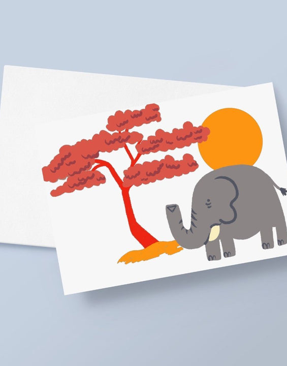 Elephant Greetings Card