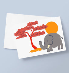 Elephant Greetings Card