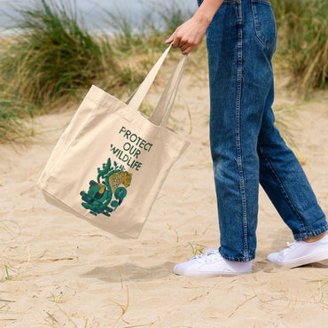 Protect Our Wildlife Organic Cotton Tote Bag