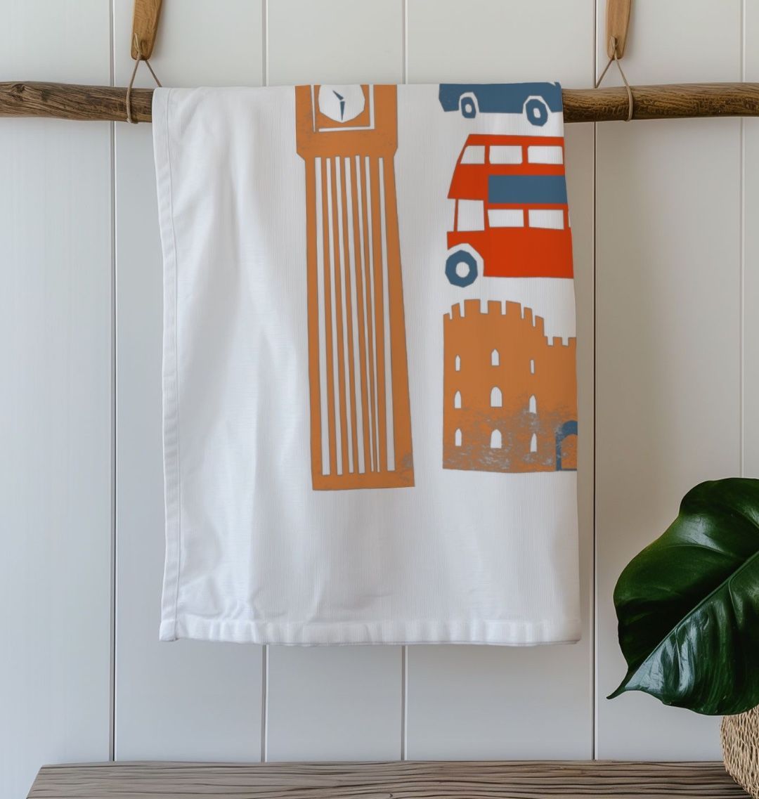 London Organic Cotton Tea Towel