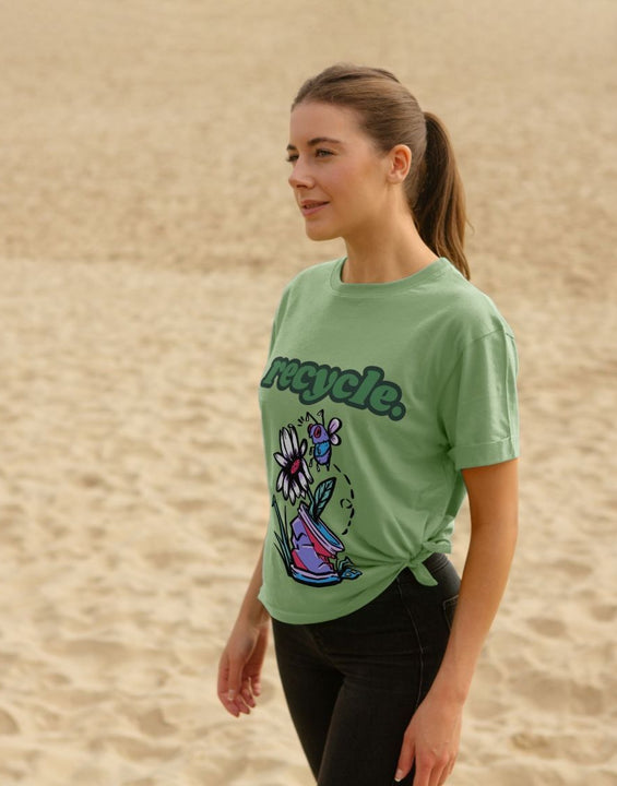 Recycle Statement T Shirt Organic