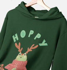 Christmas Hoodie Frog Graphic