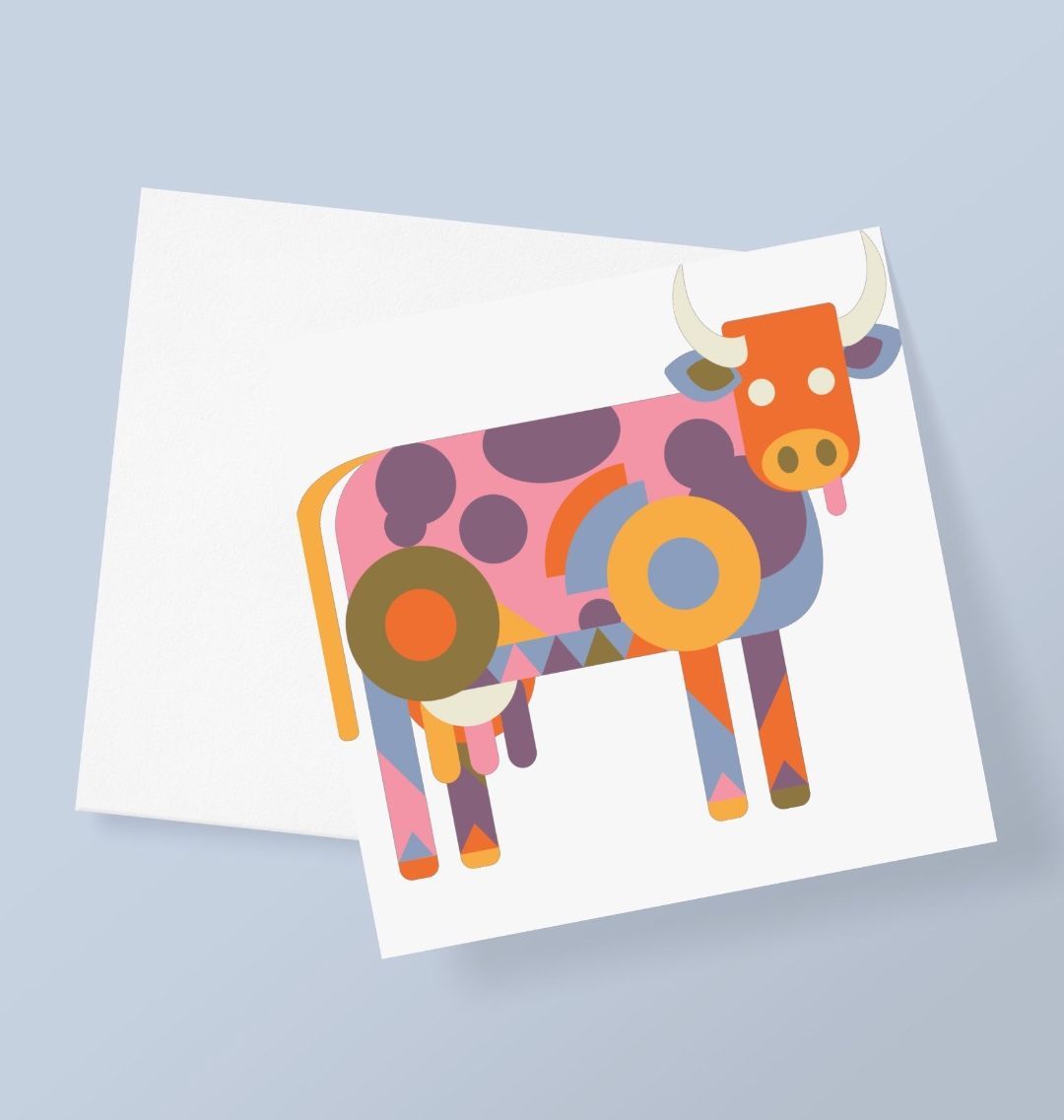 The Funky Cow Greetings Card