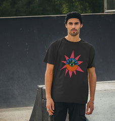 Retro Streetwear Sun Eye Graphic T-Shirt Organic