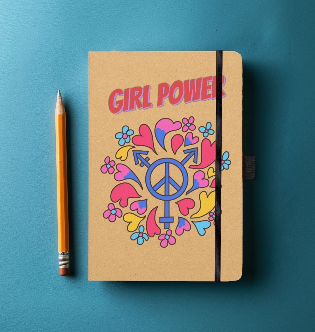 Girl Power Kraft Notebook