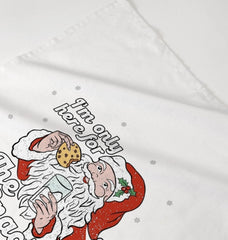 Funny Father Christmas Organic Tea Towel