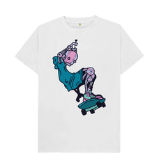 Streetwear Skateboarding T Shirt White