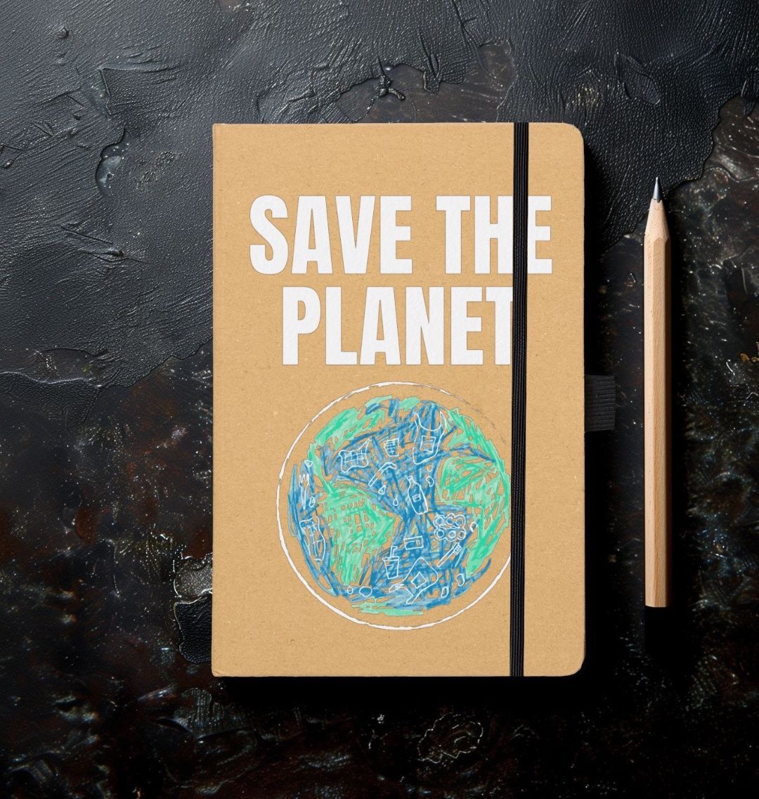 Save The Planet Kraft Notebook