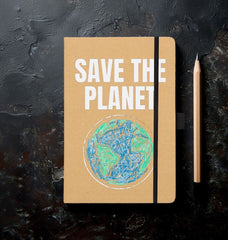 Save The Planet Kraft Notebook