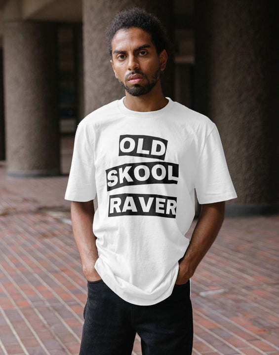 Mens Old Skool Raver Organic Cotton T Shirt