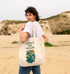 Protect Our Wildlife Organic Cotton Tote Bag