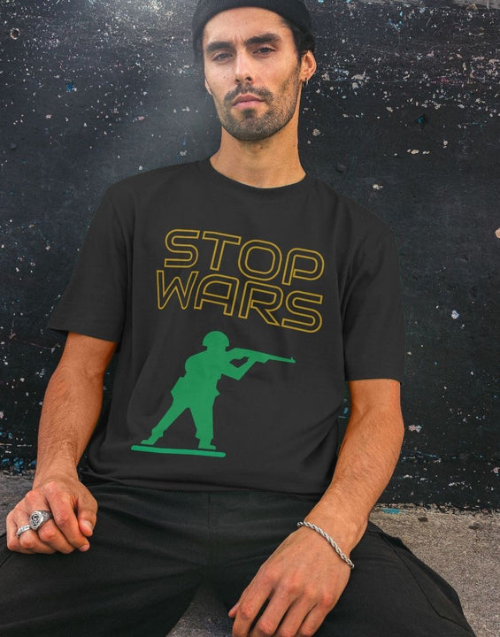 T-shirt en coton biologique Stop Wars