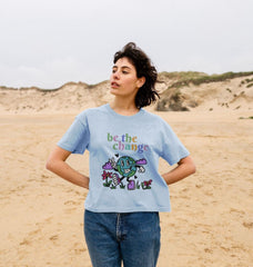 Organic Cotton Graphic T Shirt Be The Change