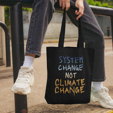 System Change Not Climate Change Tote Bag