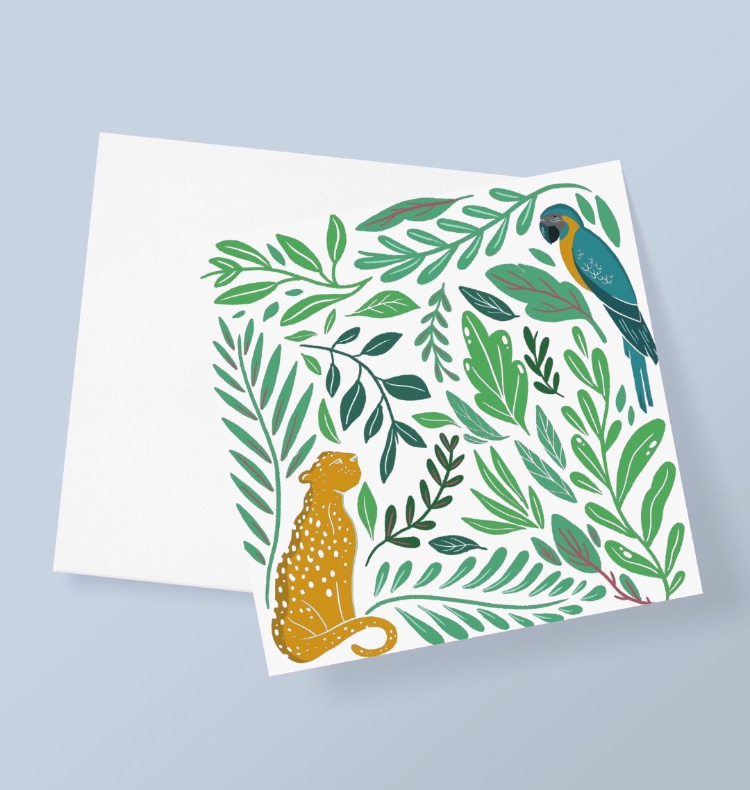 The Tropical Jungle Greetings Card