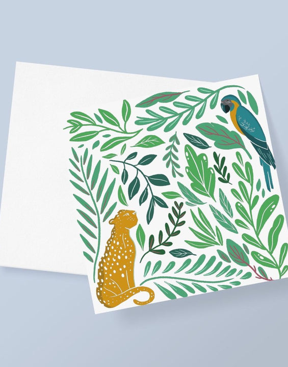 The Tropical Jungle Greetings Card