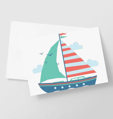 Sailing Boat Greetings Card