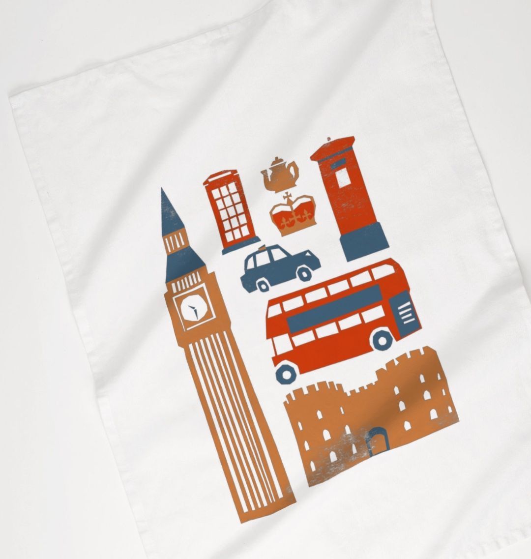 London Organic Cotton Tea Towel