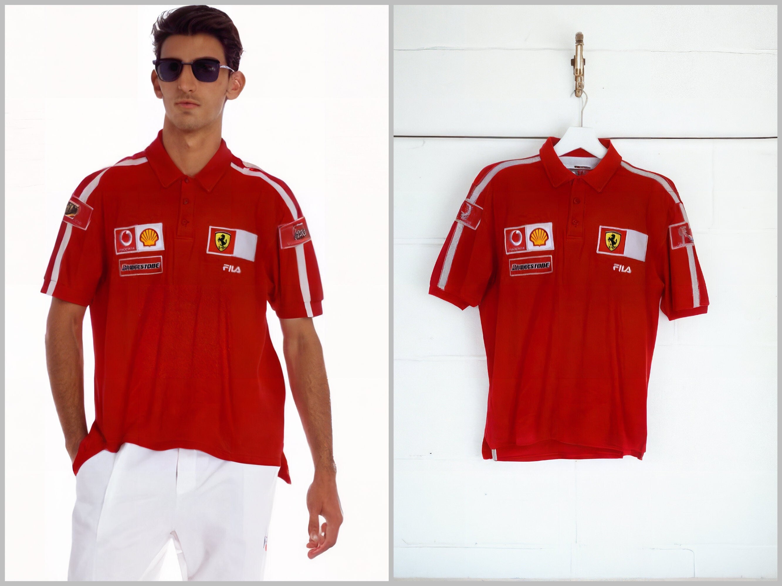 Y2K Vintage F1 Ferrari Polo Shirt