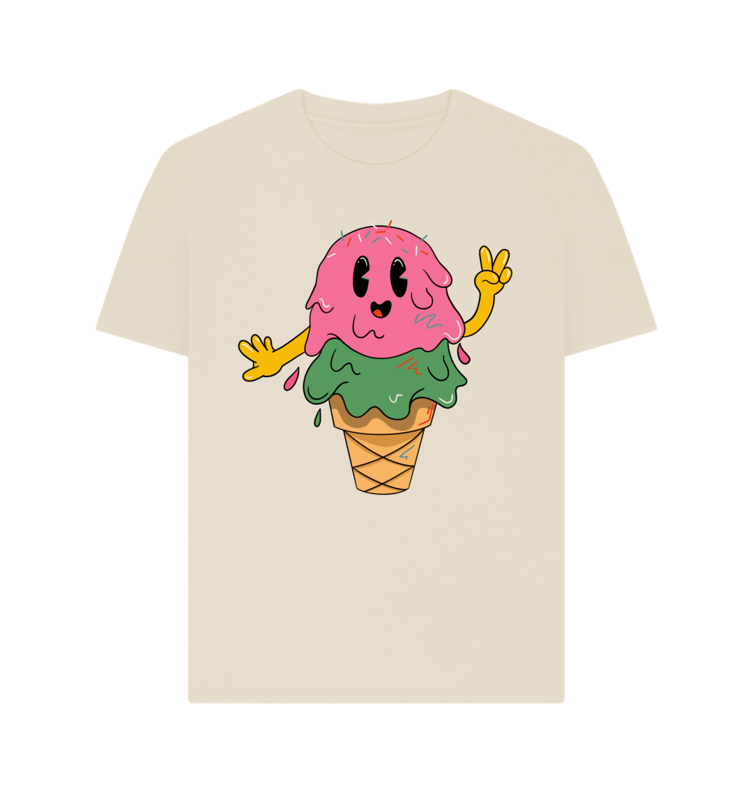 Summer Ice Cream Graphic T-Shirt Oat