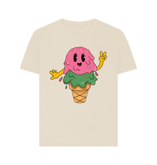 Summer Ice Cream Graphic T-Shirt Oat