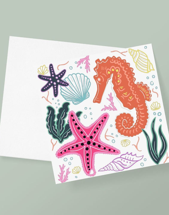 Marine Life Greetings Card