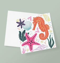 Marine Life Greetings Card