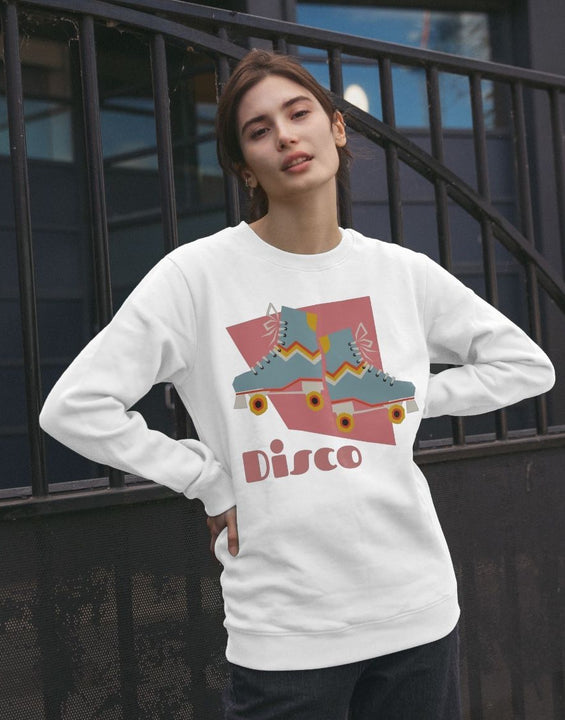 Roller Disco Retro Sweatshirt Organic