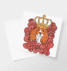 King Charles Dog Greetings Card