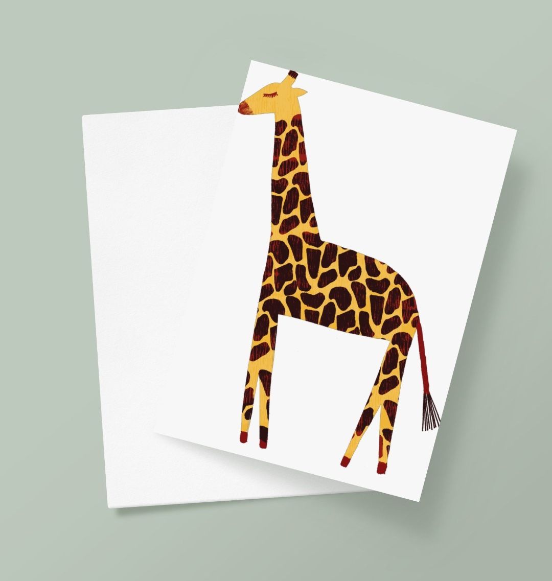 Giraffe Greetings Card