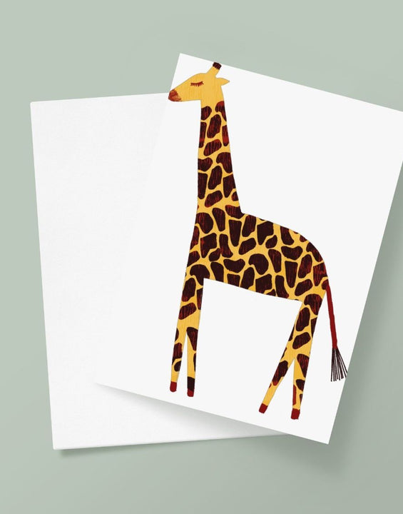 Giraffe Greetings Card