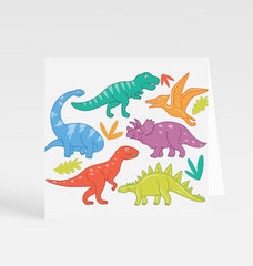 Types Of Dinosaurs Greetings Card