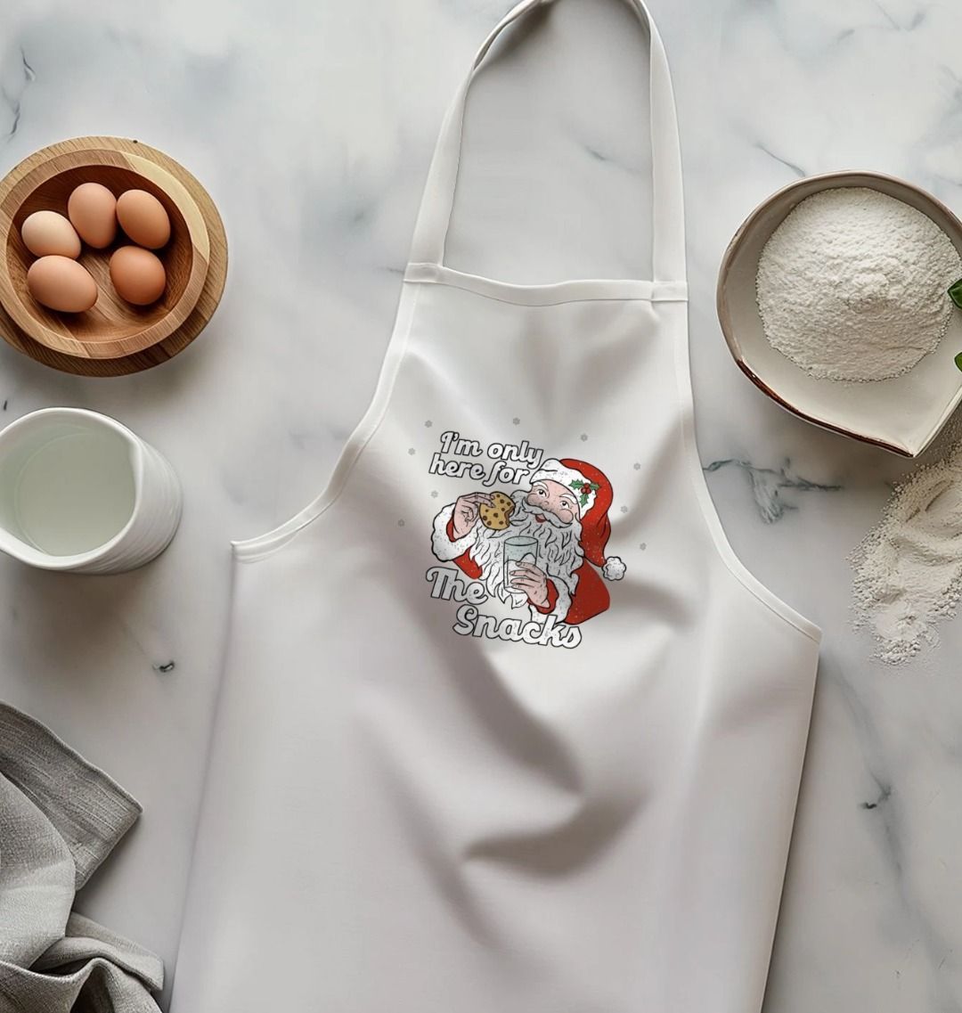 Father Christmas Printed Kitchen Apron