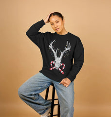 Christmas Sweatshirt Reindeer Graphic