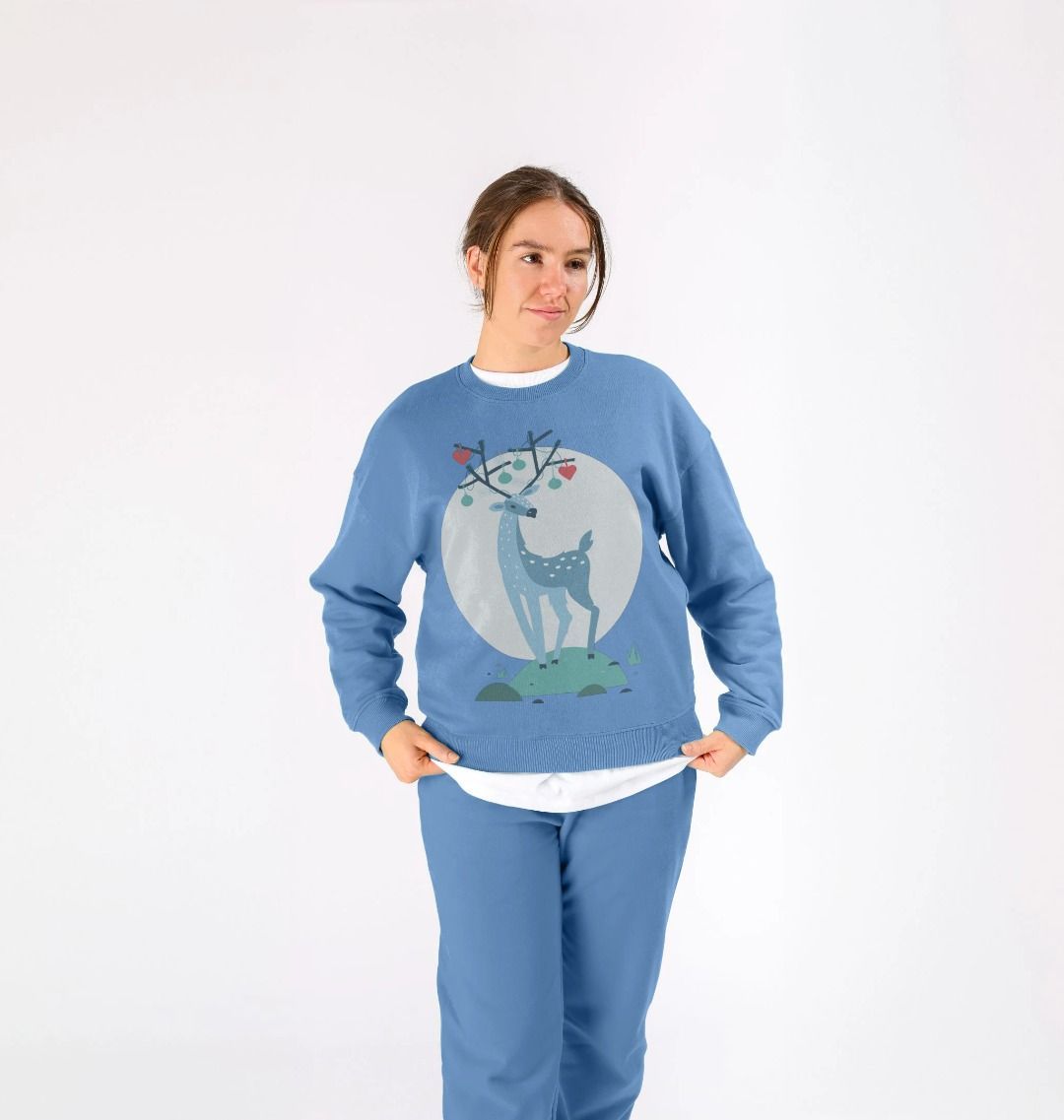 Christmas Reindeer Crewneck Sweatshirt