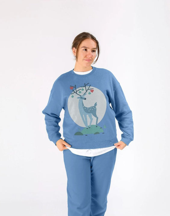 Christmas Reindeer Crewneck Sweatshirt