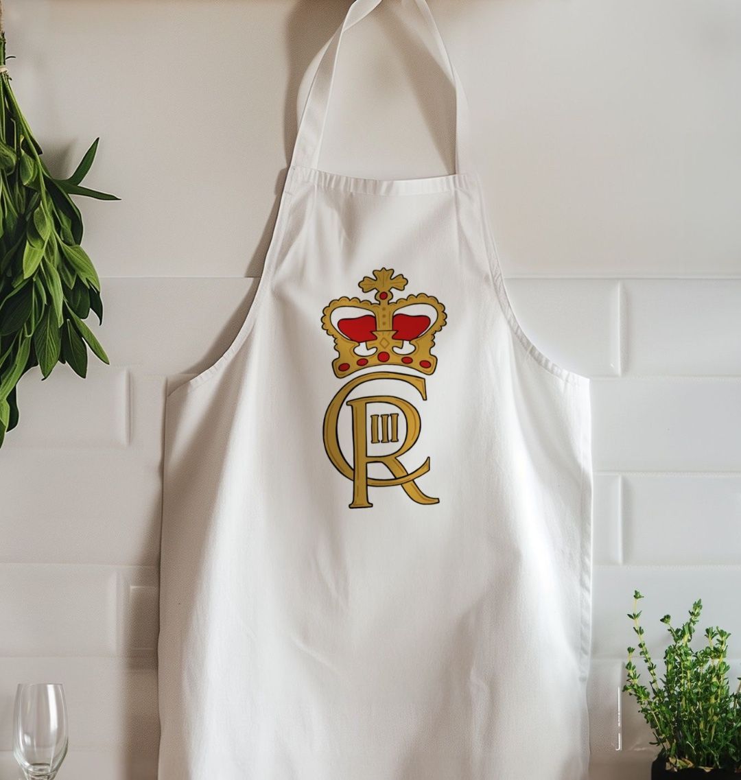 King Charles Royal Organic Cotton Kitchen Apron