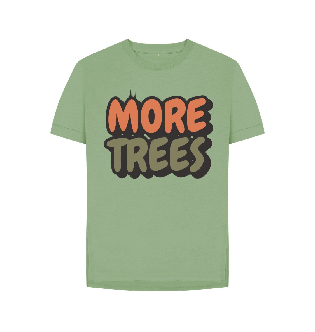 Environmental Graphic T Shirt Organic Cotton Sage