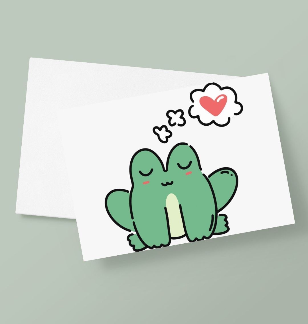 Frog Love Greetings Card