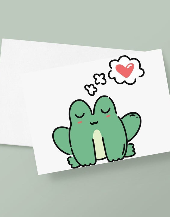 Frog Love Greetings Card