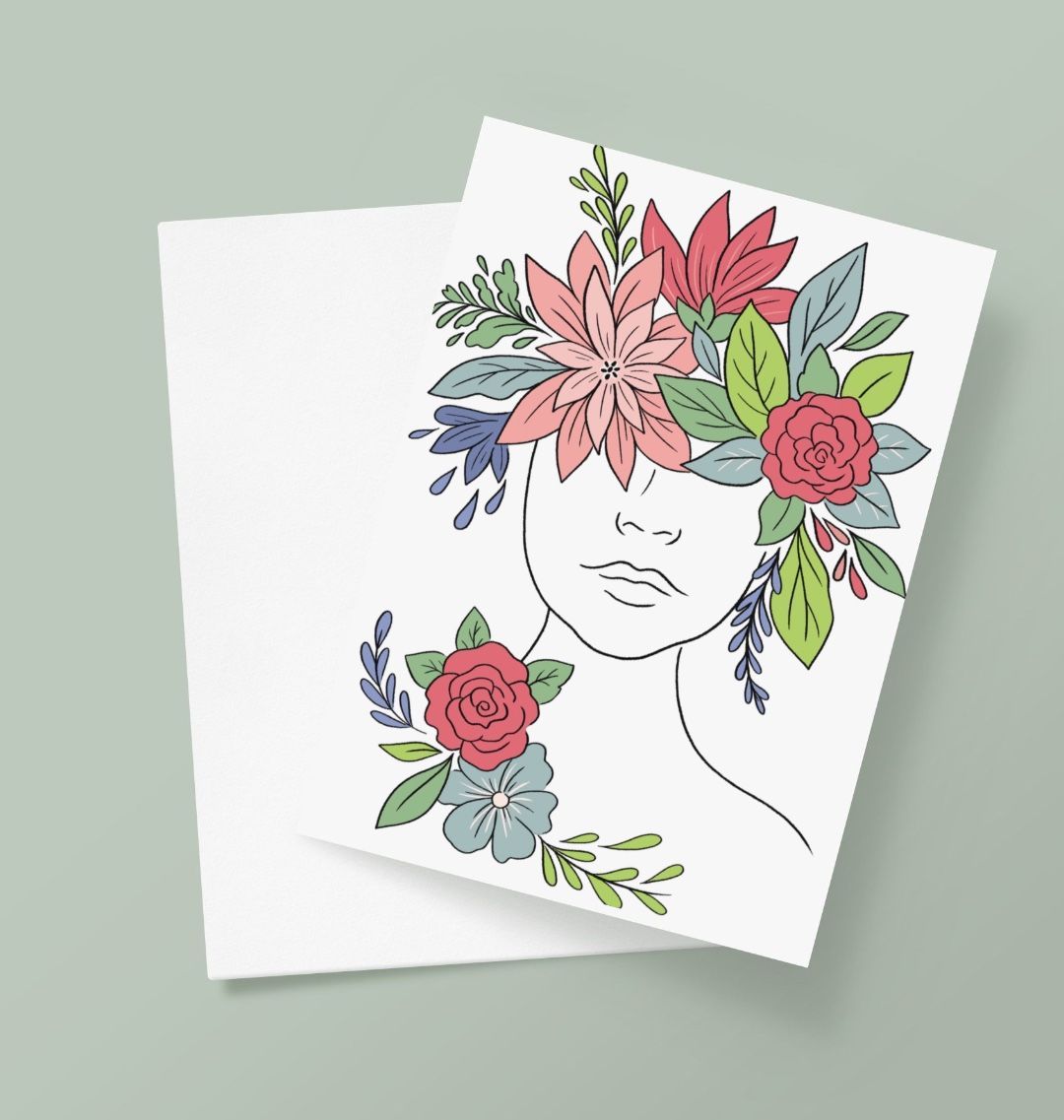 Flower Girl Greetings Card