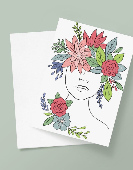 Flower Girl Greetings Card