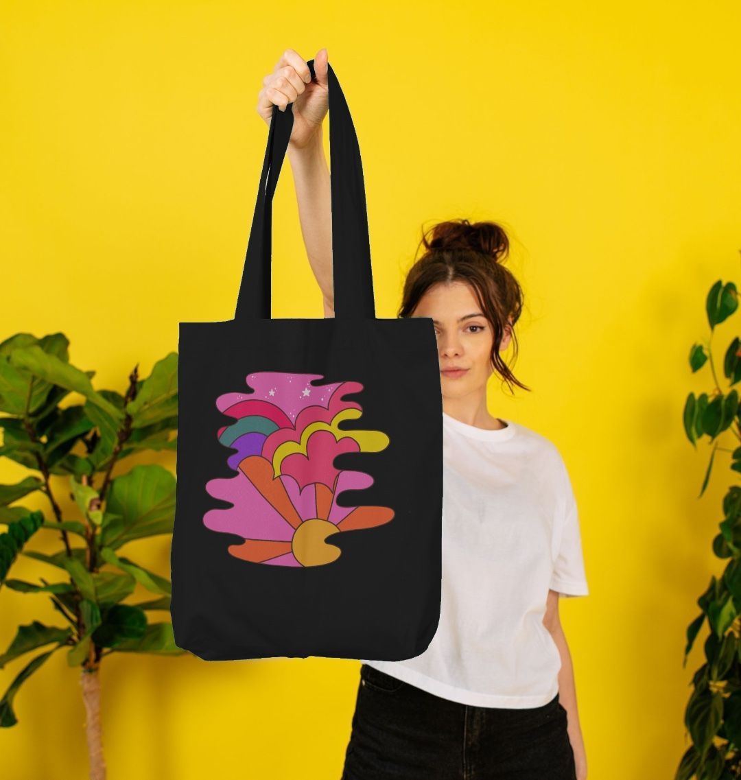 60s Retro Organic Cotton Tote Bag